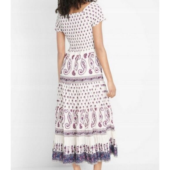 BPC Bonprix Collection Women's Maxi Dress Size L Paisley Boho Cottage Prairie - Picture 1 of 9